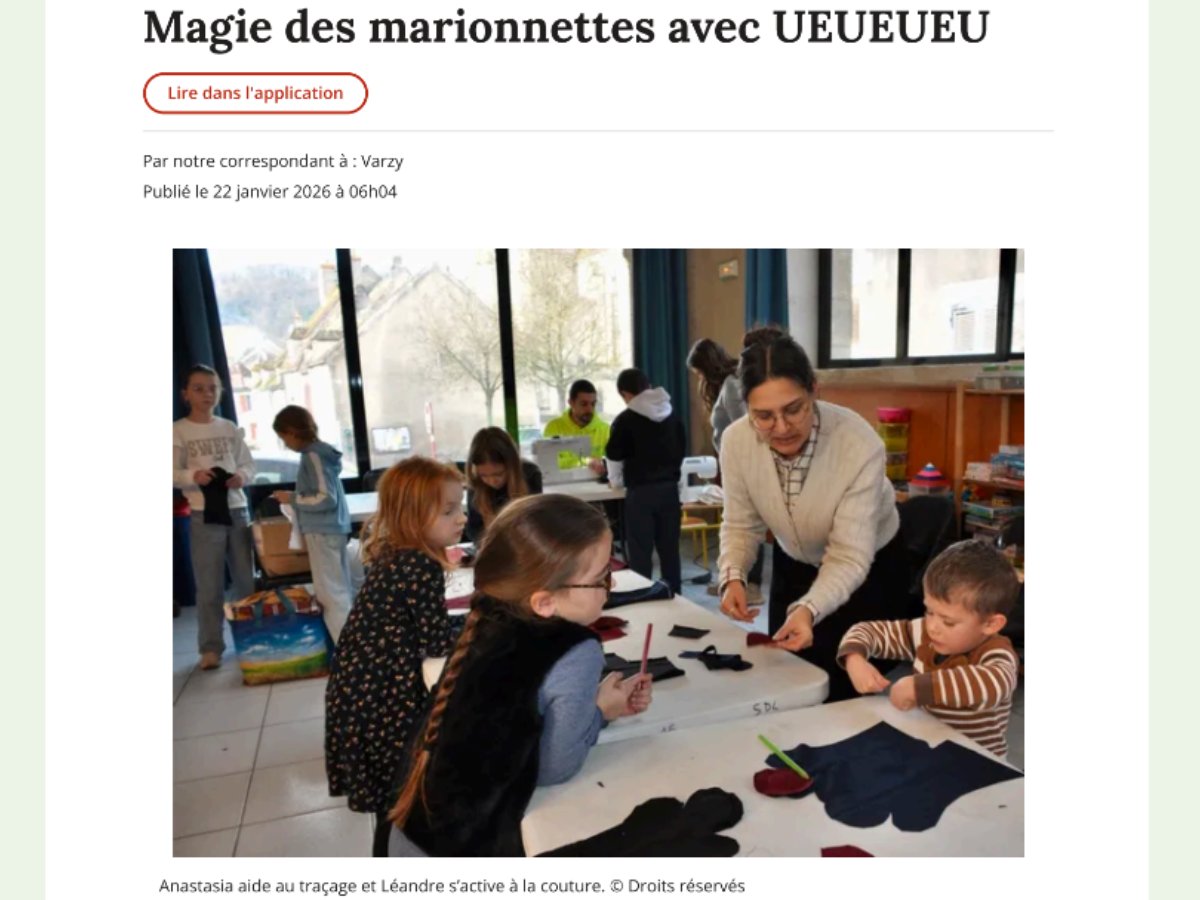 Articles de presse — Compagnie UEUEUE