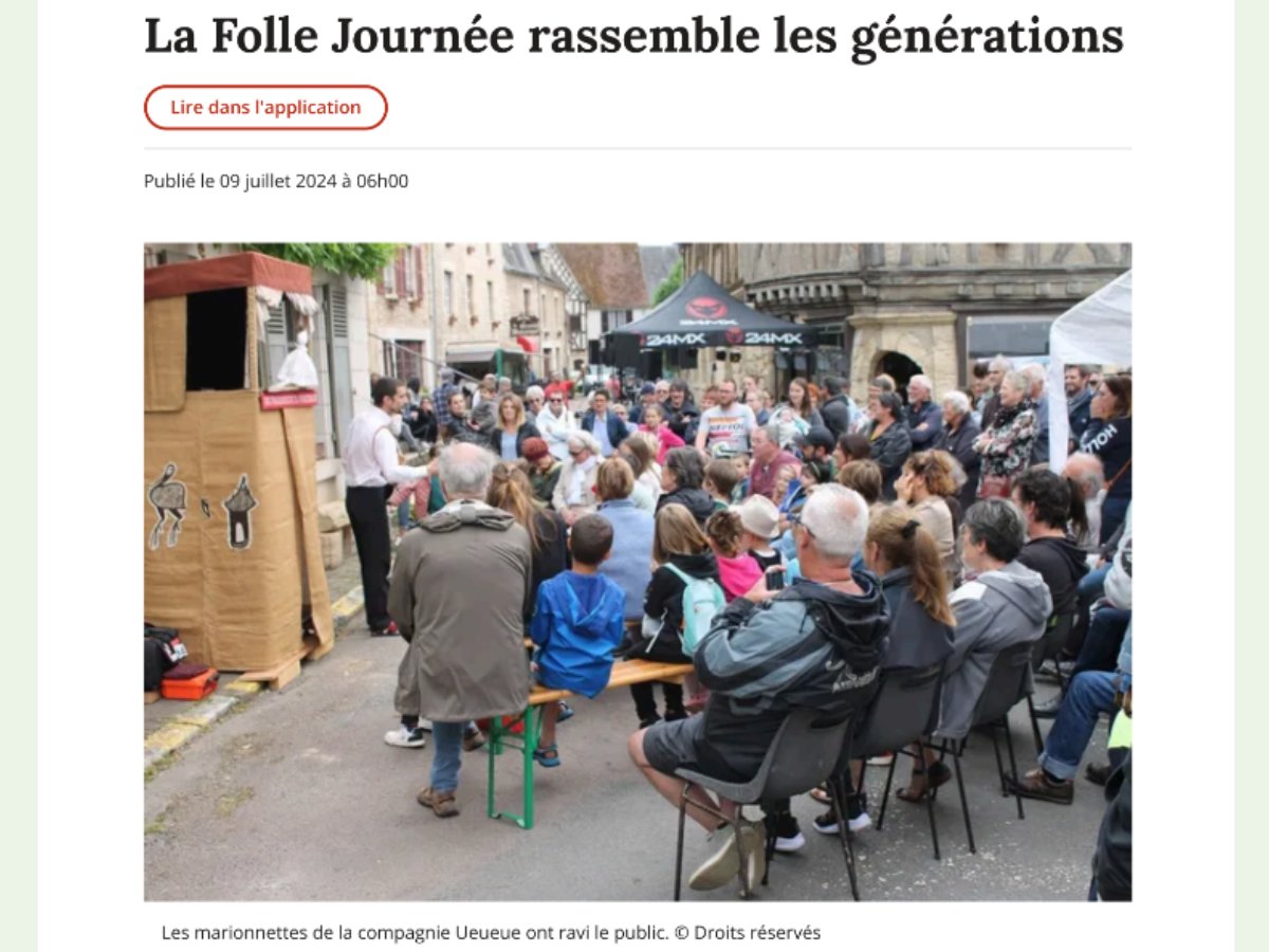 Articles de presse — Compagnie UEUEUE